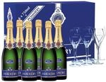 Pommery Champagner Royal Brut + 6 Gl&auml;ser 12,5% 6-0,75l Flasche