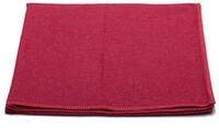 Decke aus Baumwolle 140 x 200 cm Kuscheldecke mit Zierstich weich, chinarot