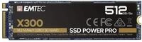 Emtec X300 M.2 SSD Power Pro 512 GB, M.2 2280, NVMe PCIe Gen 3.0 x4