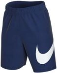 Nike Herren Sportswear Club Shorts mit Grafik, Midnight Navy/White/White, S