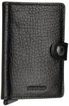 Secrid Miniwallet Kartenetui Black-Black aus Leder f&uuml;r 4 Karten mit oder 6 Karten