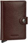 Secrid Miniwallet Kartenetui Espresso-Brown aus Leder f&uuml;r 4 Karten mit oder 6 Karten
