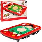BRIO Spiele 34019 Tischfu&szlig;ball-Flipper - Pinball als Holzspielzeug f&uuml;r Kinder -