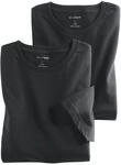 OLYMP T-Shirt Doppelpack Rundhals schwarz