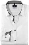 OLYMP Herren Businesshemd Langarm No.Six,Einfarbig,super Slim,Urban Kent,Weiss...