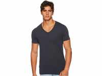 JACK & JONES Male T-Shirt Basic V-Neck Navy Blue, S