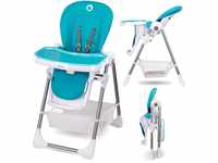 LIONELO Linn 2-in-1-Kinderhochstuhl, hoher, verstellbarer Stuhl, abnehmbares Tablett,