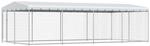 vidaXL Outdoor Hundezwinger mit &Uuml;berdachung 7,6x3,8x2,3m Hundek&auml;fig...