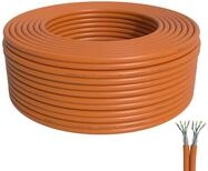 BIGtec 50m CAT.7 Verlegekabel Netzwerkkabel Duplex LAN Kabel Installationskabel