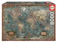 Educa - Puzzle 8000 Teile für Erwachsene | Antike Weltkarte, 8000 Teile Puzzle für