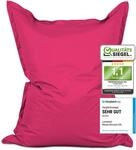 Lumaland Riesen-Sitzsack XXL 140x180 cm | Wasserfestes Indoor & Outdoor Liegekissen