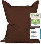 Lumaland Riesen-Sitzsack XXL 140x180 cm | Wasserfestes Indoor & Outdoor Liegekissen