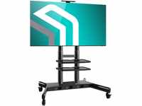 ONKRON TV Ständer rollbar für 50-86 Zoll TV bis zu 105 kg - Fernsehständer