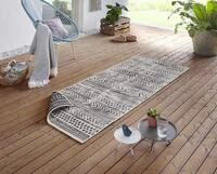 NORTHRUGS In- und Outdoor Teppich Biri 80x250cm - Wendeteppich Wetterfest Boho...