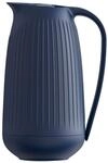 K&auml;hler Isolierkanne 1,0 l Hammersh&oslash;i Tastenfunktion f&uuml;r Tee und Kaffee, blau