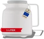 Helios Wash Pro Thermoskanne Wei&szlig; 1L &ndash; 6h Hei&szlig; - H&auml;lt Getr&auml;nke hei&szlig; & kalt &ndash;