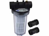 Agora-Tec® Vorfilter Wasserfilter 2L für Kreiselpumpe Hauswasserwerk mit Max.