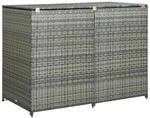 vidaXL M&uuml;lltonnenbox f&uuml;r 2 Tonnen M&uuml;lltonne M&uuml;llbox M&uuml;lltonnenverkleidung