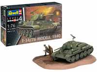 Revell RV03294 T-34/76 Modell 1940, Panzermodellbausatz 1:76, 8,1cm Modelmaking,