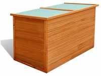 vidaXL Garten Aufbewahrungsbox Auflagenbox Gartentruhe Kiste Holz 126x72x72 cm