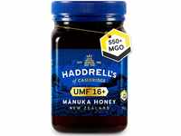 Haddrells Manuka Honig - 550+ MGO, 500gr - Premium Honig aus Neuseeland mit