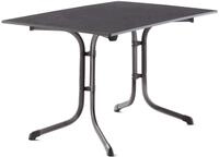 Sieger Boulevard-Klapptisch mit vivodur-Dekorplatte, 120x80 cm, eisengrau,