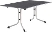 Sieger Boulevard-Klapptisch mit vivodur-Dekorplatte, 165x95 cm, Graphit,