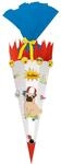 Ursus 9870011 - Schult&uuml;te Bastelset Easy Line, Mops, sechseckig, H&ouml;he ca. 68 cm,