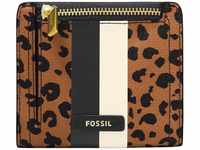 Fossil Brieftasche für Frauen Logan, 100% PVC/Polyurethan Trim Bifold Cheetah...
