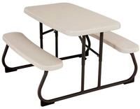 LIFETIME Picknicktisch, leichtgewichtig, zusammenklappbar, Beige