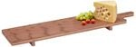 Spetebo XXL K&auml;sebrett auf F&uuml;&szlig;en mit Griff - 100 x 26 cm - Holz Servierbrett mit