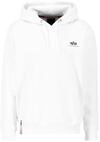 Alpha Industries Herren Basic Hoody Small Logo, White, XXL