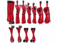 Corsair Premium Sleeved Netzteil Pro-Kabel-Set Typ4 (Generation 4-Serie) Rot