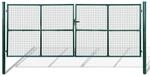 vidaXL Gartentor aus Maschengewebe 400x150 cm