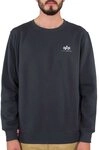 Alpha Industries Basic Sweater Small Logo Sweatshirt f&uuml;r Herren Navy
