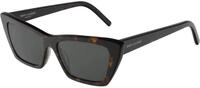 SAINT LAURENT Womens SL 276 MICA-002 53 Woman ACETAT Sunglasses, Havana-Havana-Grey