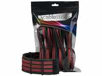 CableMod CM-PCAB-BKIT-NKKBR-3PK-R Kabelverlängerungsset, Schwarz/Rot