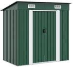 vidaXL Ger&auml;tehaus Metall Gr&uuml;n Ger&auml;teschuppen Gartenhaus Gartenschuppen Garten