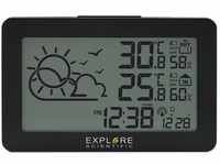 EXPLORE SCIENTIFIC WSH-4002 Wetterstation, Funkuhr, Temperatur und Luftfeuchtigkeit