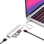 SATECHI 6-in-1 USB-C Hub Slim, Multiport-Adapter, Dockingstation mit 4K HDMI, 60W
