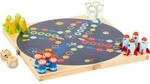 small foot Ludo "Space" aus Holz, Brettspiel in Klappbox, mit Farb-W&uuml;rfel und