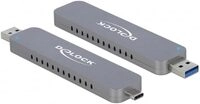 Delock Externes Geh&auml;use f&uuml;r M.2 NVMe PCIe SSD mit USB Type-C und Typ-A Typ C