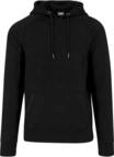 Urban Classics Herren Kapuzenpullover Imitation Suede Hoody, Gr. Medium, Schwarz