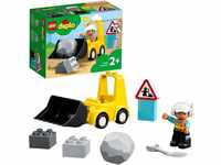 LEGO 10930 DUPLO Radlader, Spielzeug-Set mit Baufahrzeug für Kleinkinder ab 2