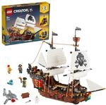 LEGO Creator 3-in-1 Piratenschiff Set, Spielzeug mit 3 Baum&ouml;glichkeiten, Baue...