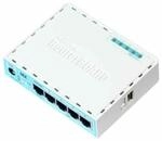 MikroTik RB750GR3 Eingebauter Ethernet-Anschluss T&uuml;rkis - Wei&szlig; Kabelrouter,