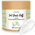puremetics 3in1 Dusch-Fluff Limette mit Salzpeeling, 250g Duschgel, Peeling und