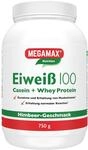 Megamax Eiweiss Himbeere 750 g | Molkenprotein + Milcheiwei&szlig; F&uuml;r Muskelaufbau,Diaet