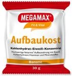 MEGAMAX Aufbaukost Banane 30g-Proteinpulver zur Zubereitung eines fettarmen