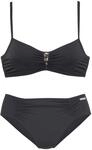 Lascana Damen B&uuml;gel-Bikini mit Pailletten | mit Pailletten